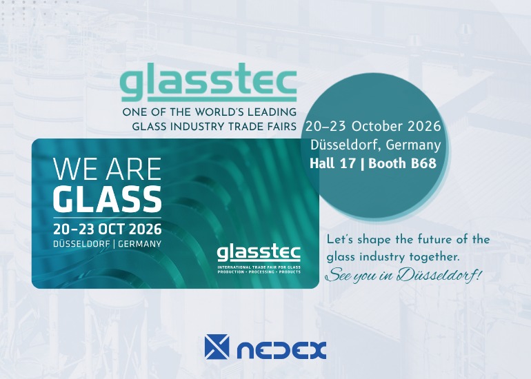 We are at glasstec 2026 to shape the future of the glass industry together! | Nedex Group